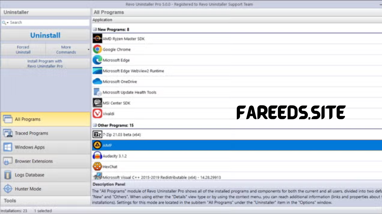 Revo Uninstaller Pro 